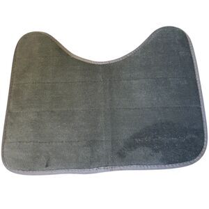 3-Piece Gray Memory Foam Bathroom Rug Set, Non-Slip, Washable, Absorbent